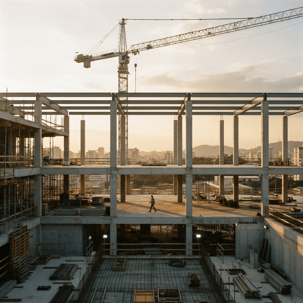 Registro de obra em andamento da Rainha da Obra